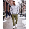 image:imageCOOFANDY Mens Casual Joggers Cotton Elastic Drawstring Chino Cargo PantsArmy Green