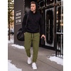 image:imageCOOFANDY Mens Casual Joggers Cotton Elastic Drawstring Chino Cargo PantsArmy Green