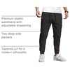 image:imageCOOFANDY Mens Casual Joggers Cotton Elastic Drawstring Chino Cargo PantsBlack