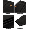 image:imageCOOFANDY Mens Casual Joggers Cotton Elastic Drawstring Chino Cargo PantsBlack