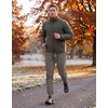 image:imageCOOFANDY Mens Casual Joggers Cotton Elastic Drawstring Chino Cargo PantsBlack Dark Grey