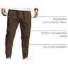 image:imageCOOFANDY Mens Casual Joggers Cotton Elastic Drawstring Chino Cargo PantsBrown