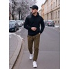 image:imageCOOFANDY Mens Casual Joggers Cotton Elastic Drawstring Chino Cargo PantsBrown