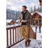 image:imageCOOFANDY Mens Casual Joggers Cotton Elastic Drawstring Chino Cargo PantsBrown3