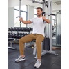 image:imageCOOFANDY Mens Casual Joggers Cotton Elastic Drawstring Chino Cargo PantsBrown3