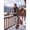 image:imageCOOFANDY Mens Casual Joggers Cotton Elastic Drawstring Chino Cargo PantsGrey