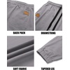 image:imageCOOFANDY Mens Casual Joggers Cotton Elastic Drawstring Chino Cargo PantsGrey