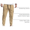 image:imageCOOFANDY Mens Casual Joggers Cotton Elastic Drawstring Chino Cargo PantsKhaki