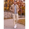 image:imageCOOFANDY Mens Casual Joggers Cotton Elastic Drawstring Chino Cargo PantsKhaki2