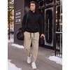 image:imageCOOFANDY Mens Casual Joggers Cotton Elastic Drawstring Chino Cargo PantsKhaki2