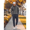 image:imageCOOFANDY Mens Casual Joggers Cotton Elastic Drawstring Chino Cargo PantsLight Blue