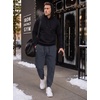 image:imageCOOFANDY Mens Casual Joggers Cotton Elastic Drawstring Chino Cargo PantsLight Blue