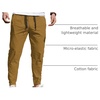 image:imageCOOFANDY Mens Casual Joggers Cotton Elastic Drawstring Chino Cargo PantsLight Brown