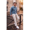 image:imageCOOFANDY Mens Casual Joggers Cotton Elastic Drawstring Chino Cargo PantsLight Grey