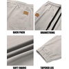 image:imageCOOFANDY Mens Casual Joggers Cotton Elastic Drawstring Chino Cargo PantsLight Grey