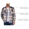 image:imageCOOFANDY Mens Flannel Shirts Casual Button Down Plaid Shirt Jacket Long Sleeve Fleece Shacket with PocketsLight Blue