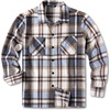 image:imageCOOFANDY Mens Flannel Shirts Casual Button Down Plaid Shirt Jacket Long Sleeve Fleece Shacket with PocketsLight Blue