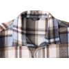 image:imageCOOFANDY Mens Flannel Shirts Casual Button Down Plaid Shirt Jacket Long Sleeve Fleece Shacket with PocketsLight Blue