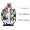 image:imageCOOFANDY Mens Flannel Shirts Casual Button Down Plaid Shirt Jacket Long Sleeve Fleece Shacket with PocketsSage Green