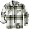 image:imageCOOFANDY Mens Flannel Shirts Casual Button Down Plaid Shirt Jacket Long Sleeve Fleece Shacket with PocketsSage Green