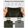 image:imageCOOFANDY Mens Muscle Fit Dress Shirts Long Sleeve Button Down ShirtsArmy Green