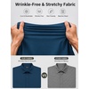image:imageCOOFANDY Mens Muscle Fit Dress Shirts Long Sleeve Button Down ShirtsDark Blue