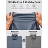 image:imageCOOFANDY Mens Muscle Fit Dress Shirts Long Sleeve Button Down ShirtsDusty Blue