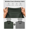 image:imageCOOFANDY Mens Muscle Fit Dress Shirts Long Sleeve Button Down ShirtsLight Green