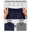 image:imageCOOFANDY Mens Muscle Fit Dress Shirts Long Sleeve Button Down ShirtsNavy Blue