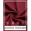 image:imageCOOFANDY Mens Quarter Zip Pullover Lightweight Mock Neck Polo SweatshirtWine Red