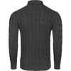 image:imageCOOFANDY Mens Slim Fit Turtleneck Sweater Casual Twisted Knitted PulloverCharcoal Grey