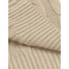 image:imageCOOFANDY Mens Slim Fit Turtleneck Sweater Casual Twisted Knitted PulloverLight Khaki