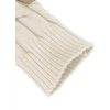 image:imageCOOFANDY Mens Slim Fit Turtleneck Sweater Casual Twisted Knitted PulloverStripedblack  Apricot