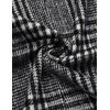 image:imageCOOFANDY Mens Wool Blend Coat Winter Trench Overcoat Classic Peacoat1black Plaid