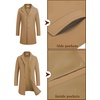 image:imageCOOFANDY Mens Wool Blend Coat Winter Trench Overcoat Classic PeacoatCamel