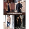 image:imageCOOFANDY Mens Wool Blend Coat Winter Trench Overcoat Classic PeacoatDark Grey