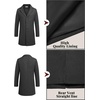 image:imageCOOFANDY Mens Wool Blend Coat Winter Trench Overcoat Classic PeacoatDark Grey