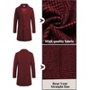 image:imageCOOFANDY Mens Wool Blend Coat Winter Trench Overcoat Classic PeacoatRed Plaid