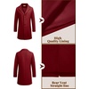image:imageCOOFANDY Mens Wool Blend Coat Winter Trench Overcoat Classic PeacoatWine Red