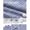image:imageCOOFANDY Mens Wrinkle Free Plaid Dress Shirt Long Sleeve Button Down Shirt05grey White Plaid
