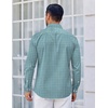 image:imageCOOFANDY Mens Wrinkle Free Plaid Dress Shirt Long Sleeve Button Down Shirt07blue Yellow Plaid