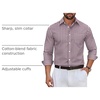 image:imageCOOFANDY Mens Wrinkle Free Plaid Dress Shirt Long Sleeve Button Down Shirt08blue Orange Plaid