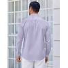 image:imageCOOFANDY Mens Wrinkle Free Plaid Dress Shirt Long Sleeve Button Down Shirt11light Blue Khaki Plaid