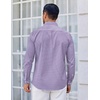 image:imageCOOFANDY Mens Wrinkle Free Plaid Dress Shirt Long Sleeve Button Down Shirt12white Red Plaid