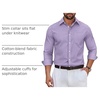 image:imageCOOFANDY Mens Wrinkle Free Plaid Dress Shirt Long Sleeve Button Down Shirt12white Red Plaid