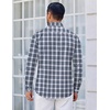 image:imageCOOFANDY Mens Wrinkle Free Plaid Dress Shirt Long Sleeve Button Down Shirt14dark Green Plaid