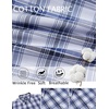 image:imageCOOFANDY Mens Wrinkle Free Plaid Dress Shirt Long Sleeve Button Down Shirt17navy Black White Plaid
