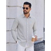 image:imageCOOFANDY Mens Wrinkle Free Plaid Dress Shirt Long Sleeve Button Down Shirt20yellow Blue Plaid