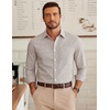 image:imageCOOFANDY Mens Wrinkle Free Plaid Dress Shirt Long Sleeve Button Down Shirt20yellow Blue Plaid
