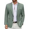 image:imageCOOFANDY Mens Casual Blazer Regular Fit Lightweight Two Button Sport Coat Suit JacketGreen